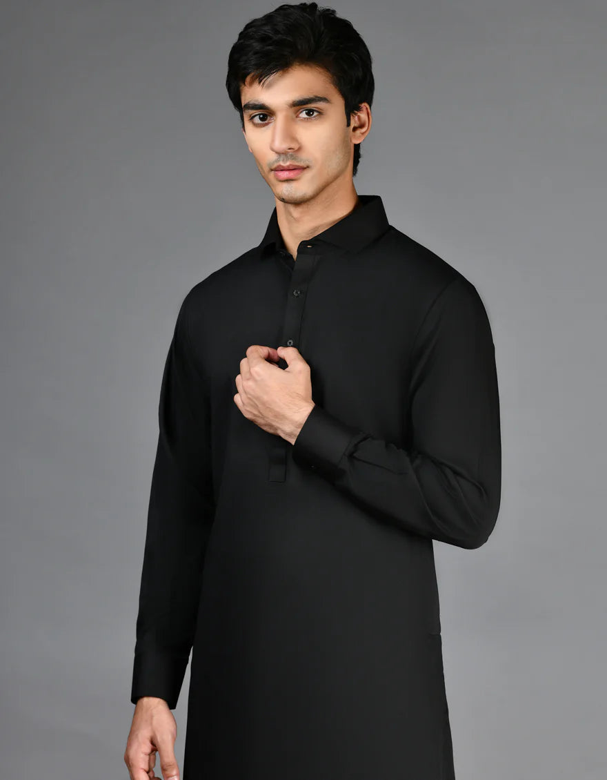 black kameez shalwar