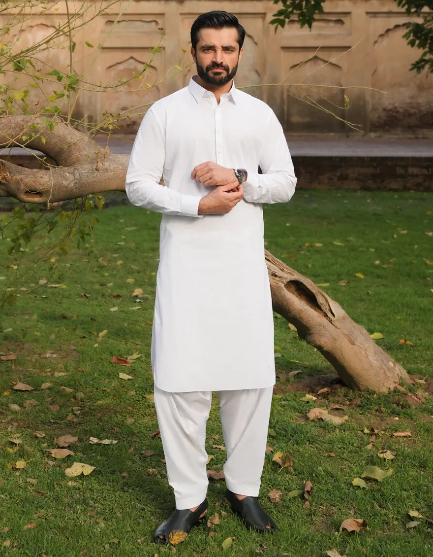 white latha unstitched fabric